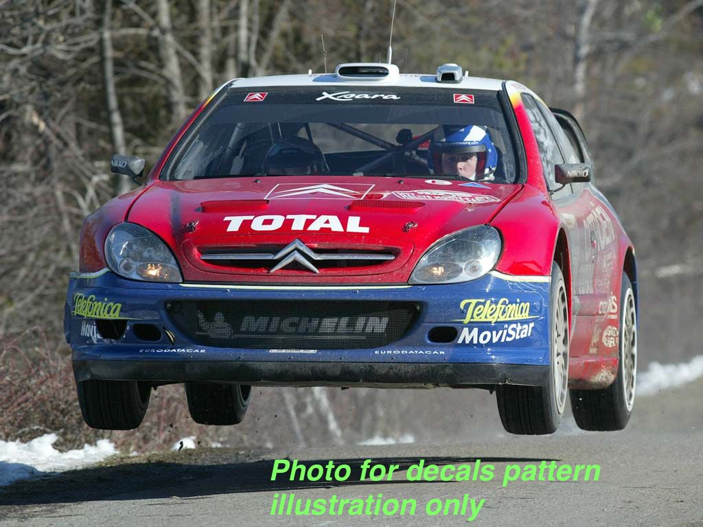 1/10 Lexan Clear RC Car Body Shell for CITROEN XSARA WRC 190mm