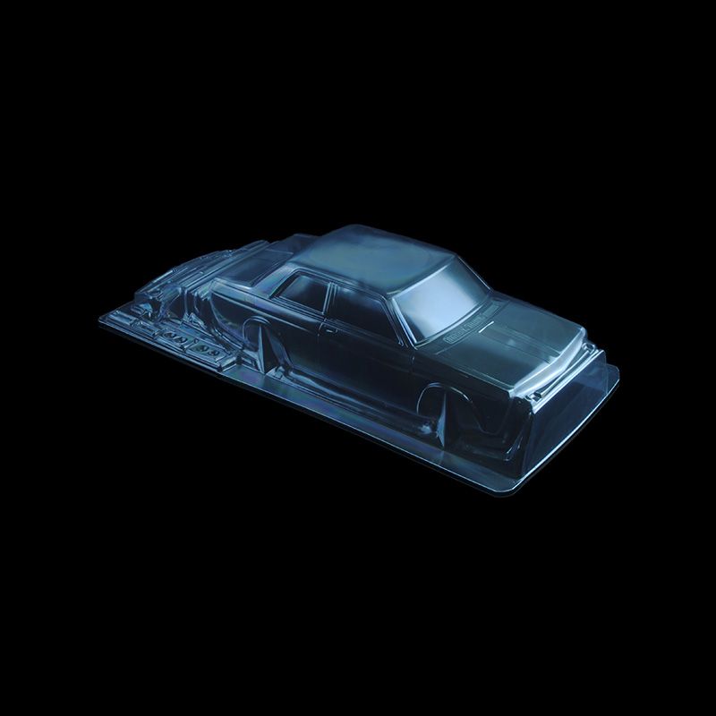 1/10 Lexan Clear RC Car Body Shell for Datsun 510 Blue Bird 190mm