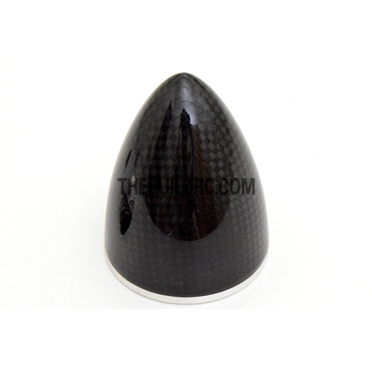2.25" / 57.15mm Bullet Shape Carbon Fiber Spinner with Aluminium Backplate (Sharp)