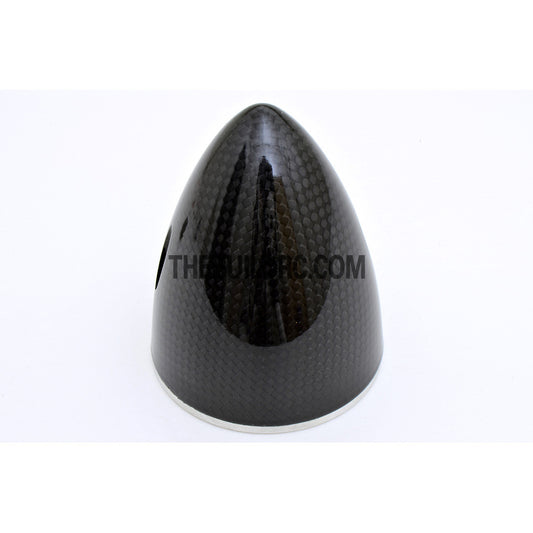2.5" / 63.5mm Bullet Shape Carbon Fiber Spinner with Aluminium Backplate (Sharp)