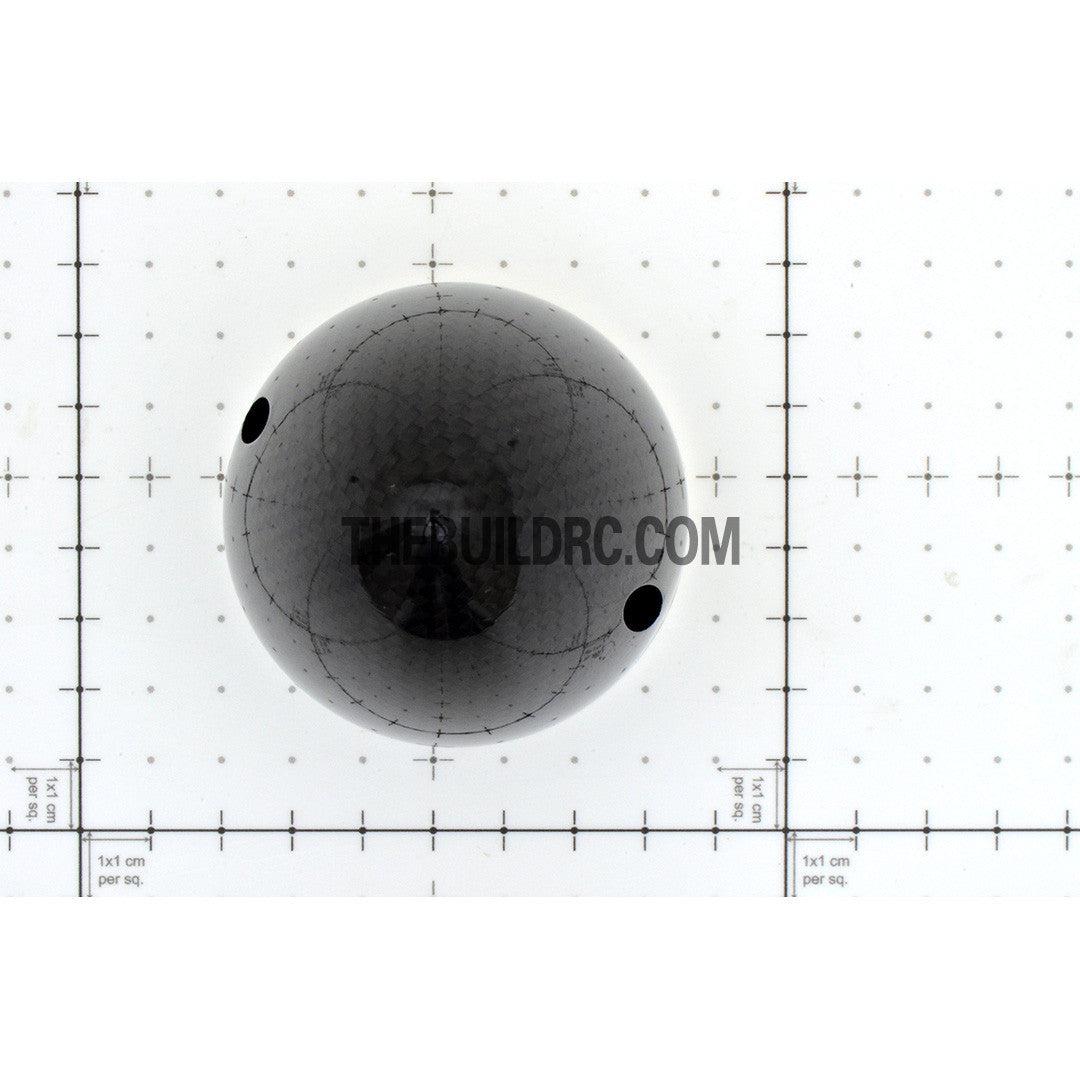 2.5" / 63.5mm Bullet Shape Carbon Fiber Spinner with Aluminium Backplate (Sharp)