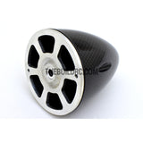 2.75" / 69.85mm Bullet Shape Carbon Fiber Spinner with Aluminium Backplate (Sharp)