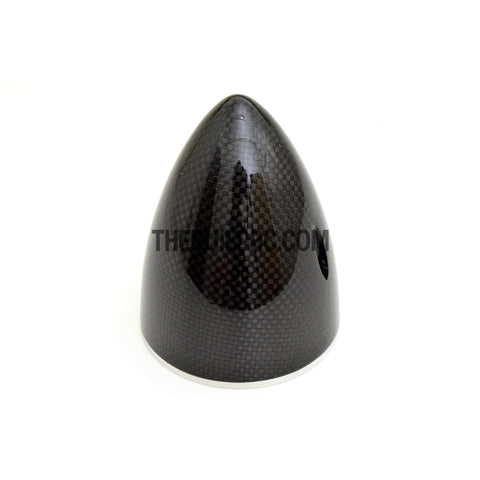 3.5" / 88.9mm Bullet Shape Carbon Fiber Spinner with Aluminium Backplate (Sharp)