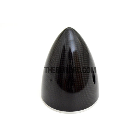 4" / 101.6mm Bullet Shape Carbon Fiber Spinner with Aluminium Backplate (Sharp)