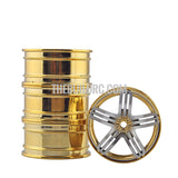Savor 26mm Set of 4 Alloy Wheels for 1/10 RC Car (Gold and Silver)