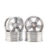 Starlet 26mm Set of 4 Alloy Wheels for 1/10 RC Car (Silver)