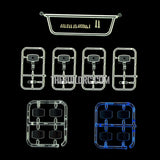 113mm x 30mm x 16mm Front Bar Light TAMIYA Scania Truck Compatible (Four Square Light Set)