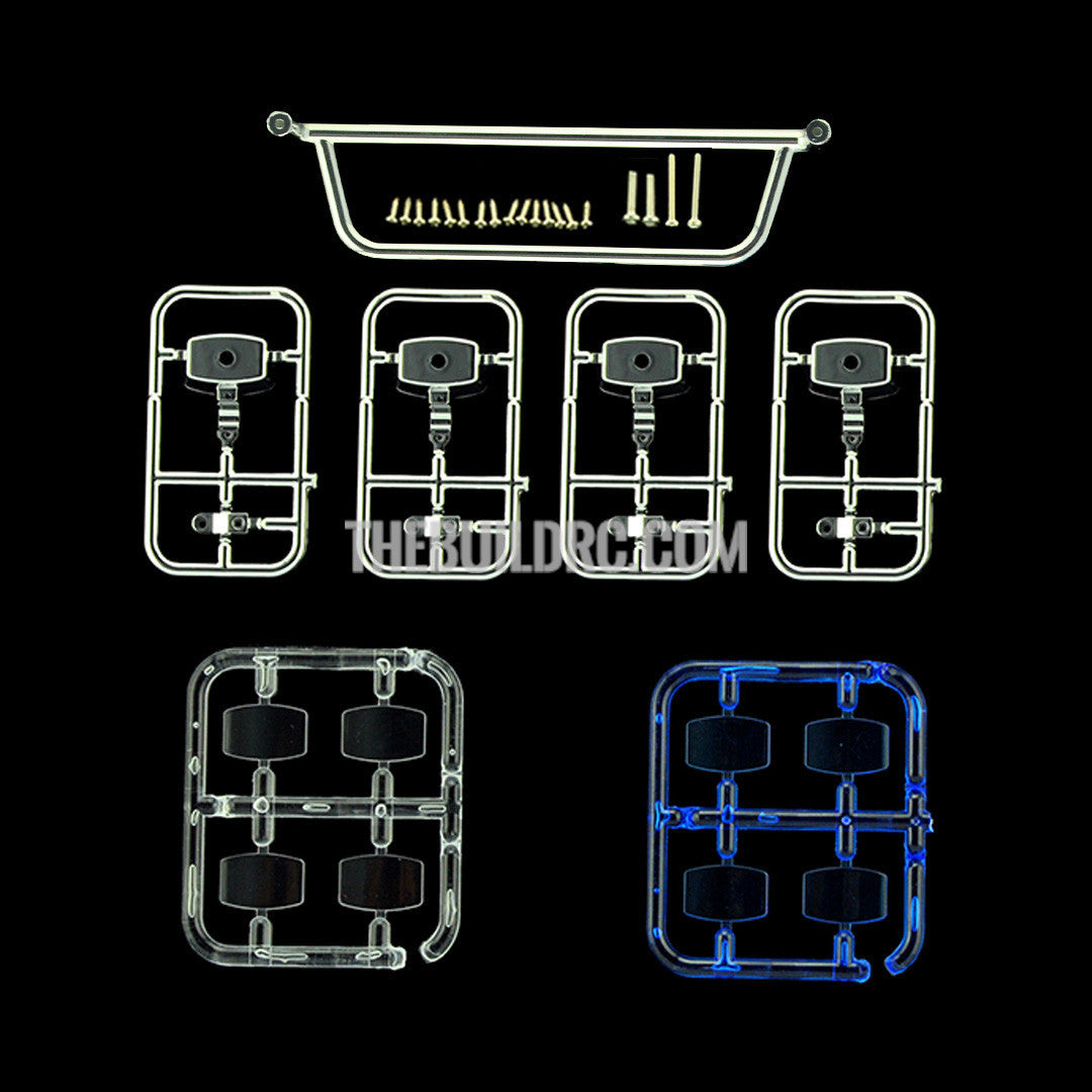 110mm x 16mm x 28 mm Front Bar Lights TAMIYA Mercedes-Benz Actros Compatible (Four Square Light Set)