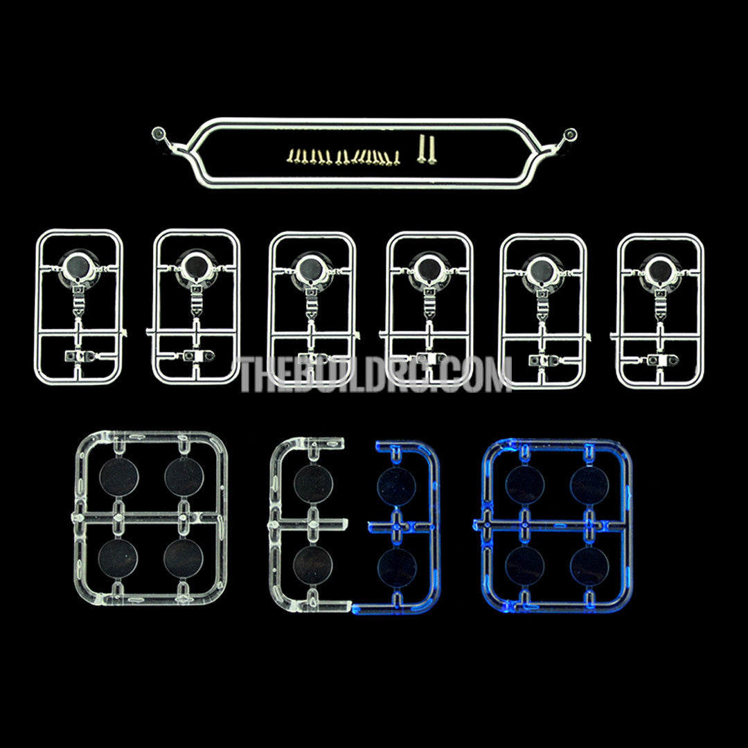 154mm x 28mm x 28mm Roof Bar Light TAMIYA 1/14 Scale RC Mercedes-Benz 1851 Actros Compatible (Six Round Light Set)