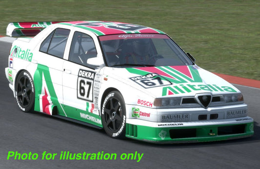 1/10 Lexan Clear RC Car Body Shell for ALFA ROMEO 155 V6  190mm