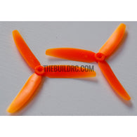 Gemfan 5x3 5030 3-Leaf Propeller Blade CW/CCW For 250 Frame Kit -1 pair (orange)