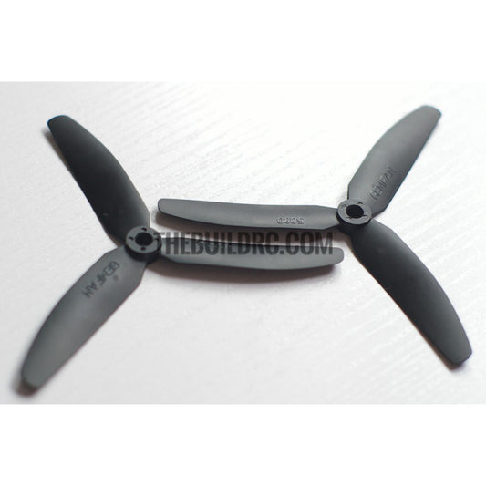 Gemfan 5x3 5030 3-Leaf Propeller Blade CW/CCW For 250 Frame Kit -1 pair (black)