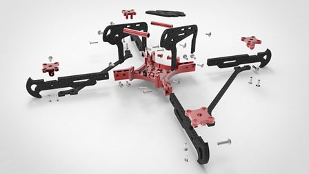 PHOTON 200mm size Quadro/FPV Quadcopter Racing Drone Metallic - Carbon Frame