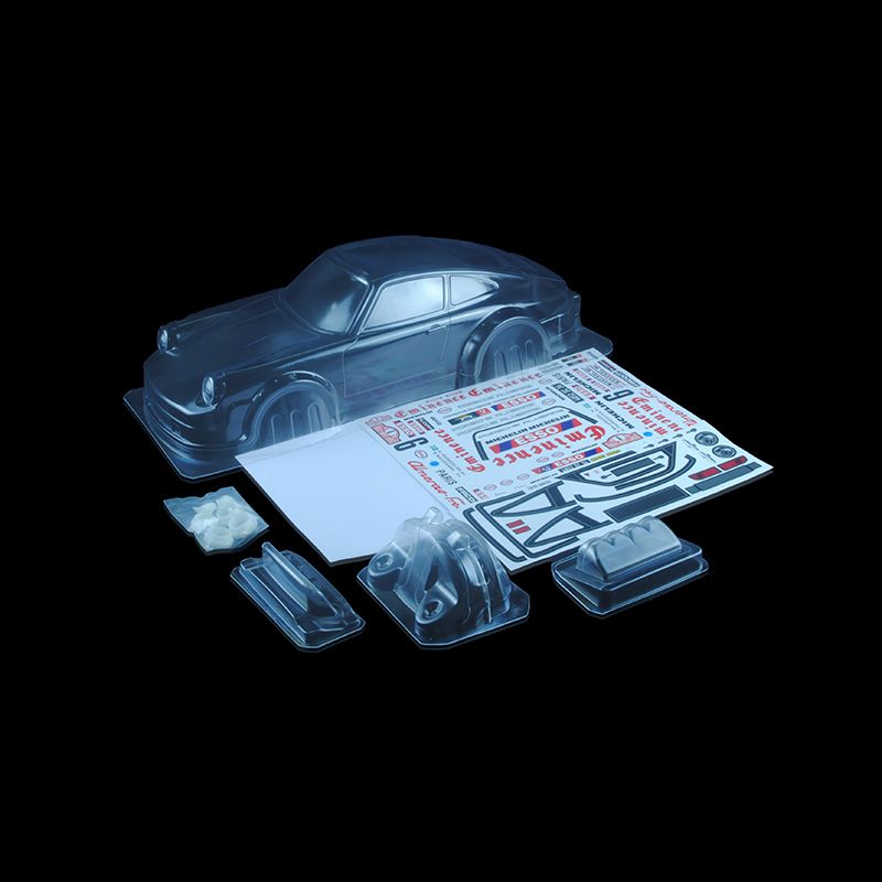 1/10 Lexan Clear RC Car Body Shell for PORSCHE RALLY 1982   WT 190mm