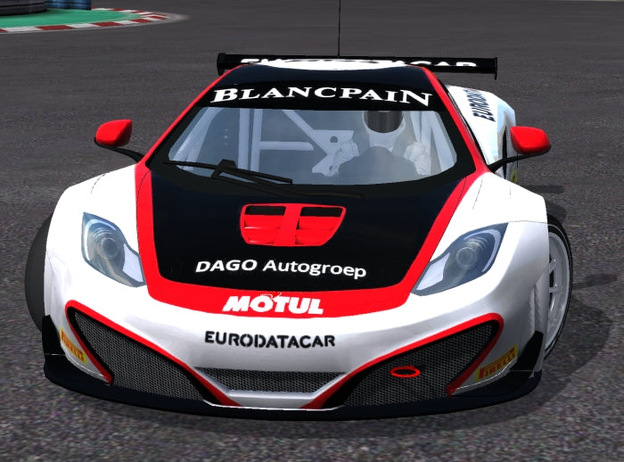 1/8 Lexan Clear RC Car Body Shell for McLAREN MP4 GT  360mm