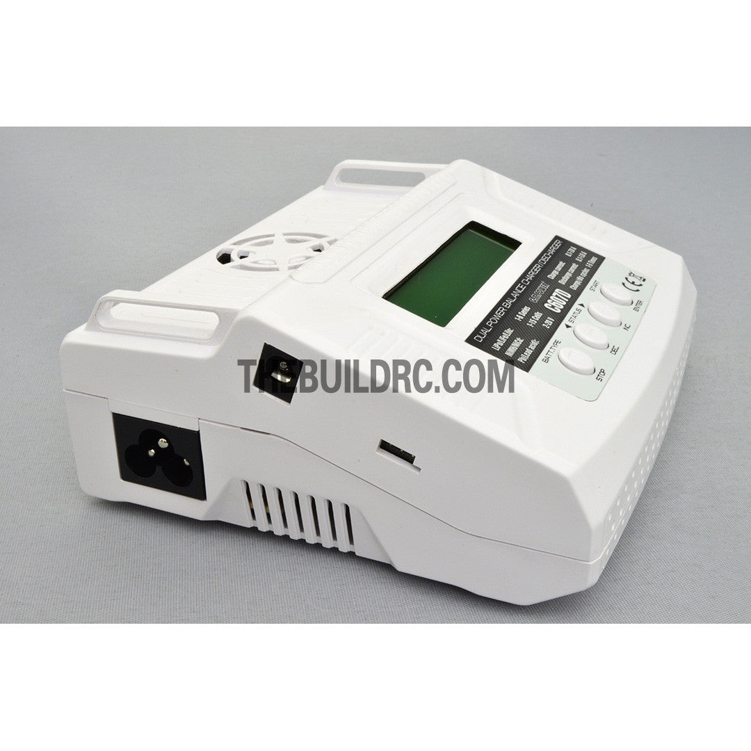 GT Power C607D 7A/80W Dual Power AC/DC Microprocessor Controlled High Performance Rapid Charger / Discharger
