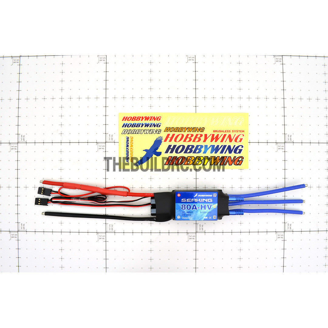 HobbyWing RC Boat Seaking-80A-HV Brushless BL Motor ESC Speed Controller