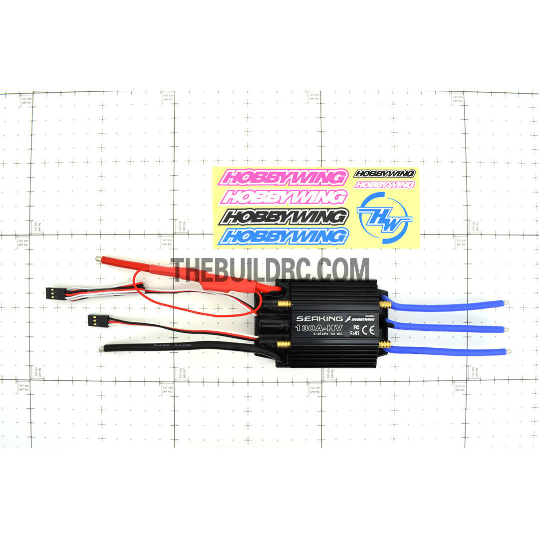 HobbyWing RC Boat Seaking-130A-HV Brushless BL Motor ESC Speed Controller