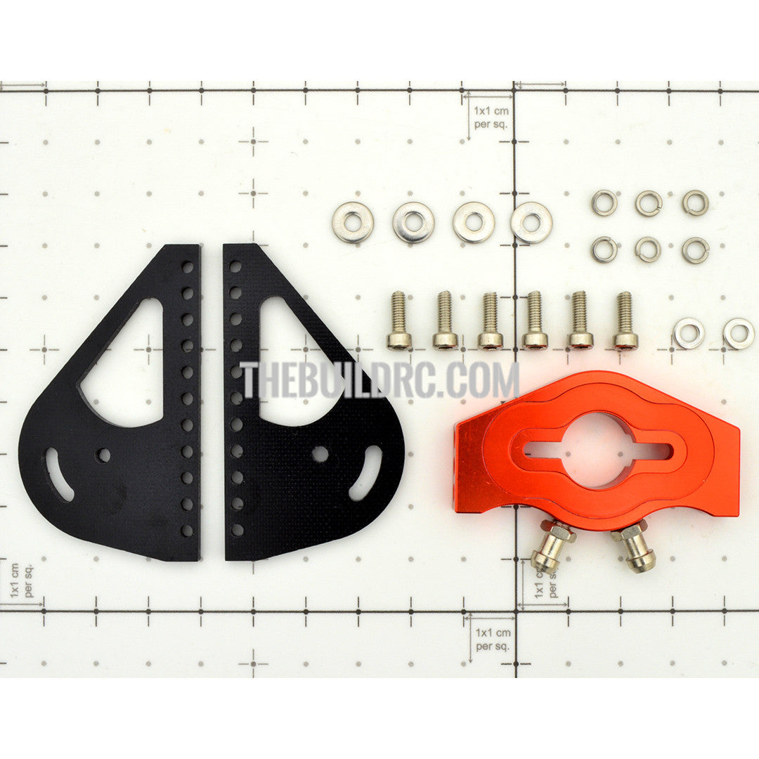 RC Boat Fiberglass 25mm*52mm 540 Motor Mount with Water Cooling System