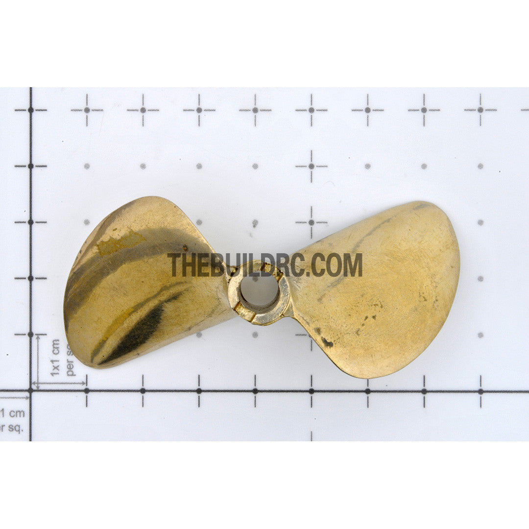 Φ6.35 x Φ70mm RC EP Boat Copper Slotted Propeller