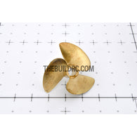 Φ4.76 x Φ38mm RC EP Boat 3-Blade Copper Slotted Propeller