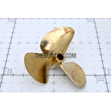 Φ6.35 x Φ70mm RC EP Boat 3-Blade Copper Slotted Propeller