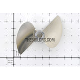 Φ6.35 xΦ75mm RC EP Boat CNC Aluminum Slotted Propeller