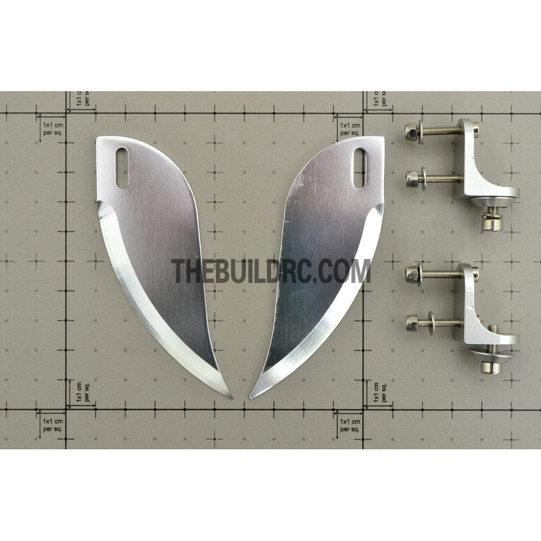 35mm*92mm Aluminum RC Boat Water Stabilizer Trim Tab Fin