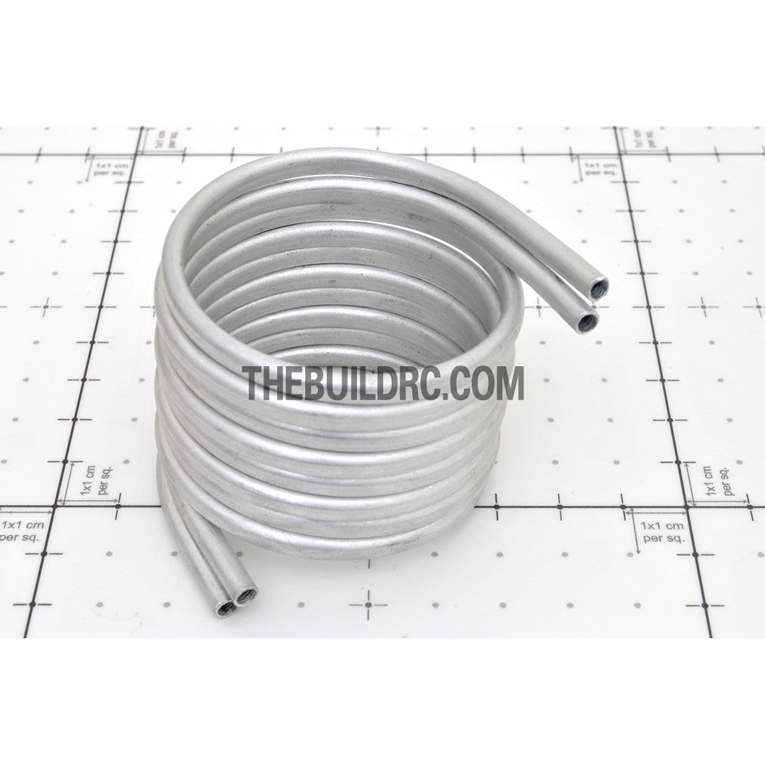 RC Boat Aluminum Φ48mm x L520 x W500mm 750 Motor Water Cooling Coil