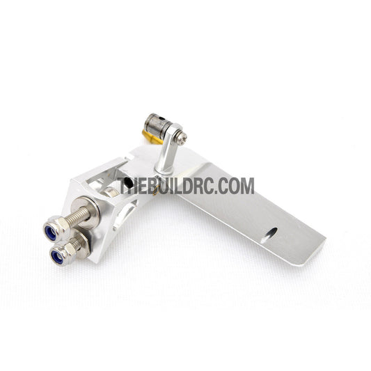 20*52mm CNC Aluminum RC Boat Mini Helm Rudder (Single Water Entrance)
