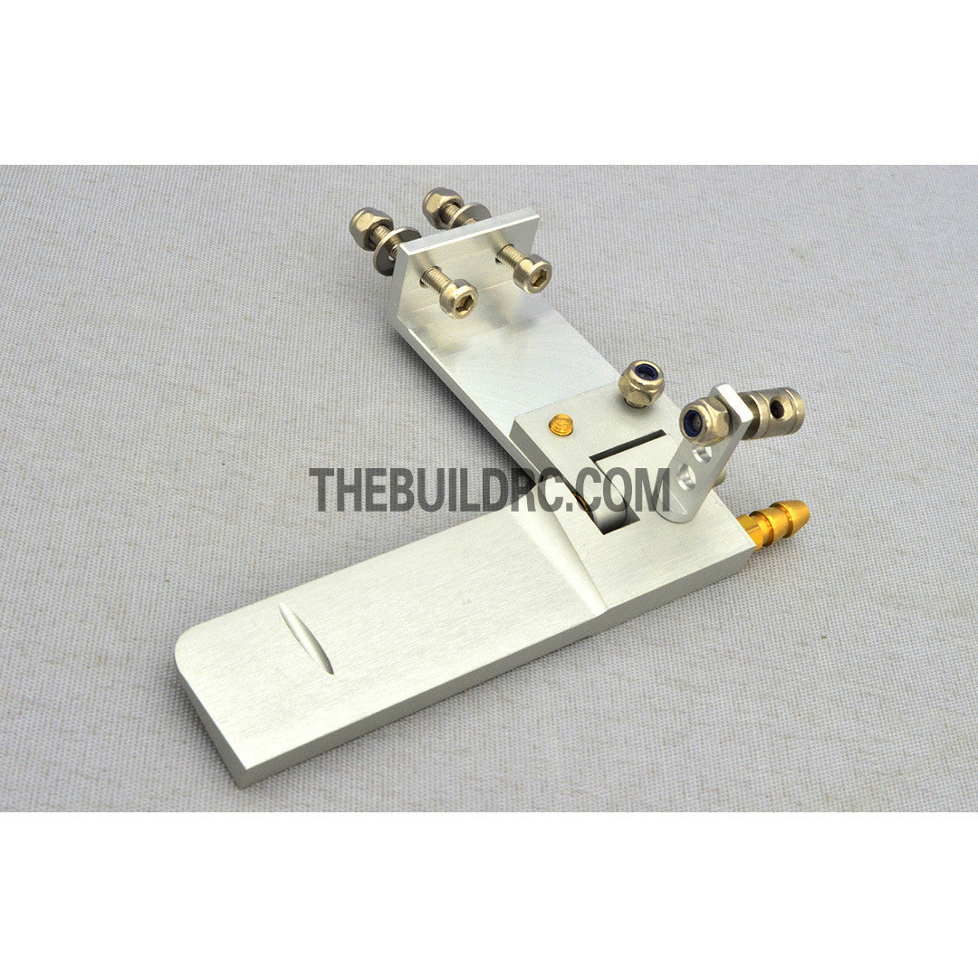 43*75mm CNC Aluminium RC Boat Mini Helm Rudder (Single Water Entrance)