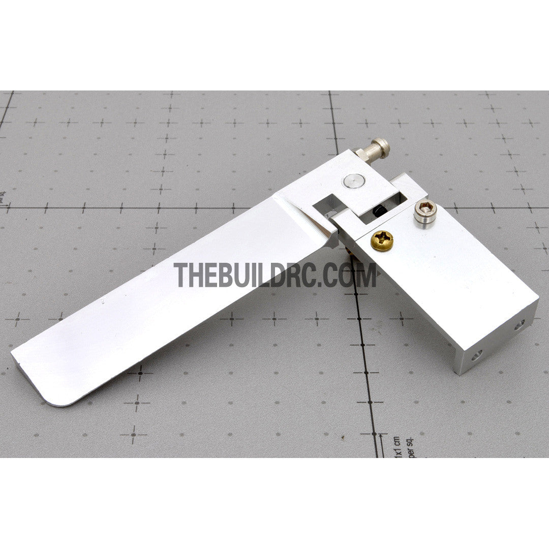 L95 x W45mm CNC Aluminum RC Boat Helm Rudder (Single Water Entrance)