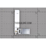 L95 x W45mm CNC Aluminum RC Boat Helm Rudder (Single Water Entrance)