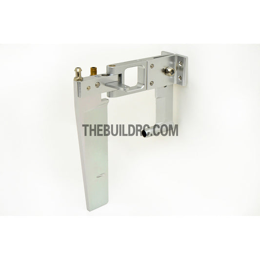 72*115mm CNC Aluminum RC Boat Helm Rudder (Single Water Entrance) with Shaft Holder