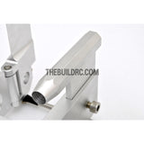 75*140mm Durable Aluminum Twin Helm Rudder (Double Water Entrance) with Φ5mm Shaft Holder