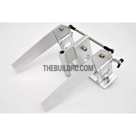 75*140mm Durable Aluminum Twin Helm Rudder with Φ5mm Shaft Holder