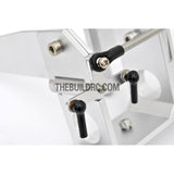 75*140mm Durable Aluminum Twin Helm Rudder with Φ5mm Shaft Holder