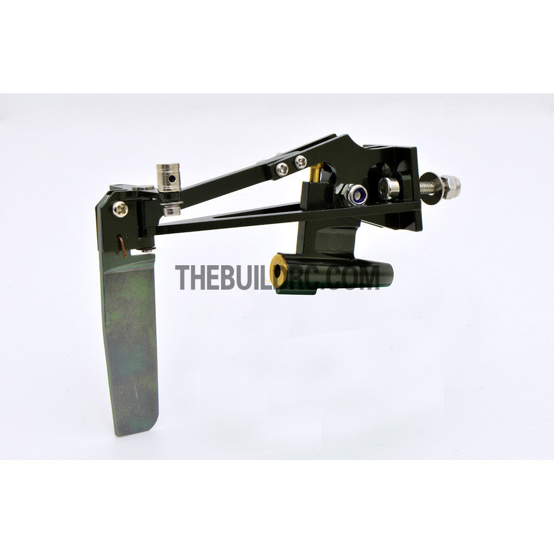 55mm Single Arm Durable Aluminium Helm Rudder with Φ3.18mm Shaft Holder