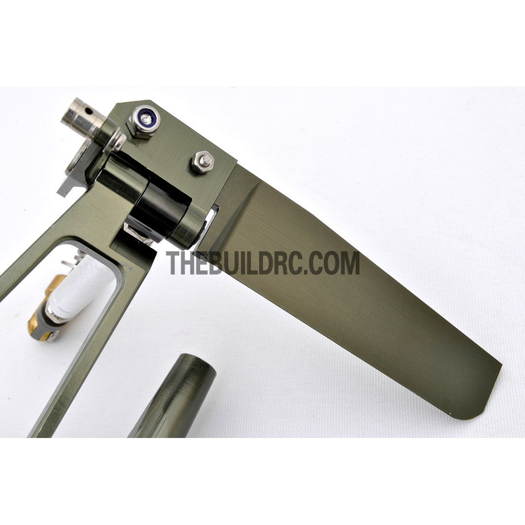 100mm Single Arm Durable Aluminum Helm Rudder with Φ4.76mm Shaft Holder