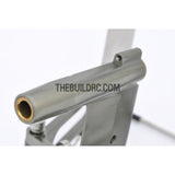 130*150mm Double Arm Durable Aluminum Helm Rudder with Φ6.35mm Shaft Holder