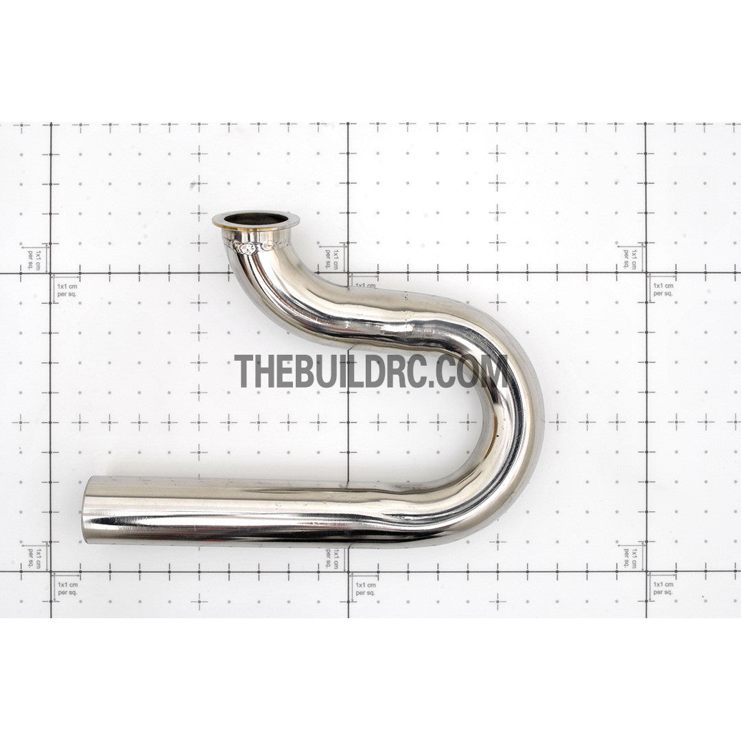 RC Boat Φ22mm x 100mm Stainless Steel U-Pipe Tube Manifold