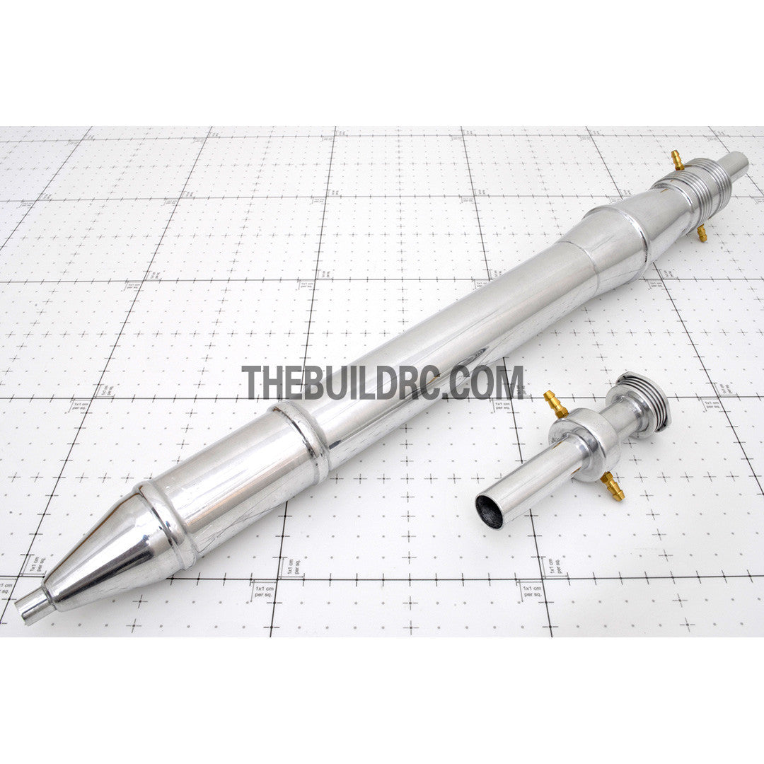 RC Boat GP45 475mm Engine Exhaust Tune Pipe with Muffler