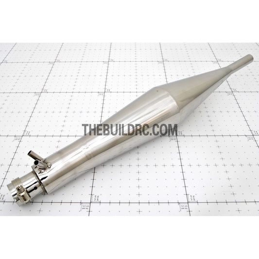 RC Boat Aluminum 380mm Gas Engine Exhaust Pipe Tube Manifold