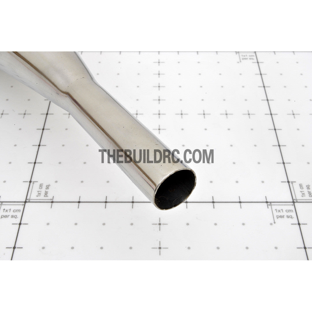RC Boat Aluminum 380mm Gas Engine Exhaust Pipe Tube Manifold