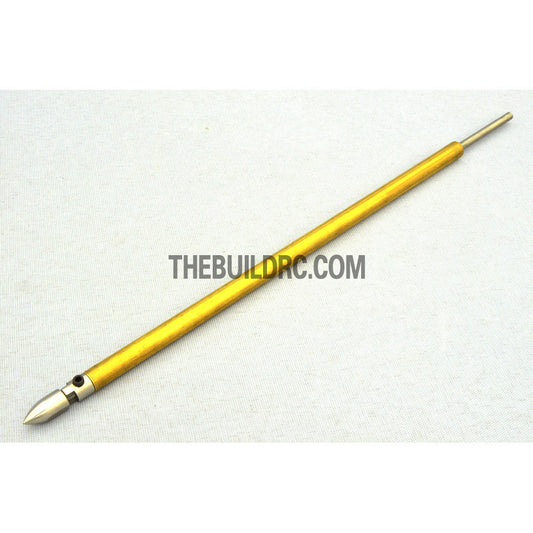 RC Boat Φ3.0 x 195mm(L) Metal Drive Shaft + 150mm(L) Metal Tube + Cone Nut + Peep Fork