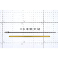 RC Boat Φ3.0 x 245mm(L) Metal Drive Shaft + 200mm(L) Metal Tube + Cone Nut + Peep Fork