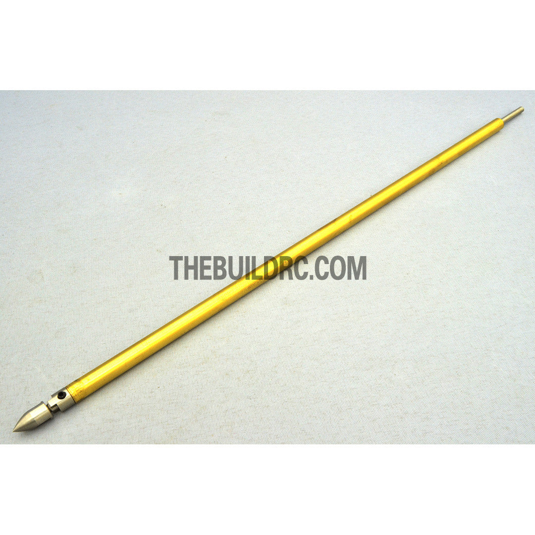 RC Boat Φ4.0 x 345mm(L) Metal Drive Shaft + 300mm(L) Metal Tube + Cone Nut + Peep Fork