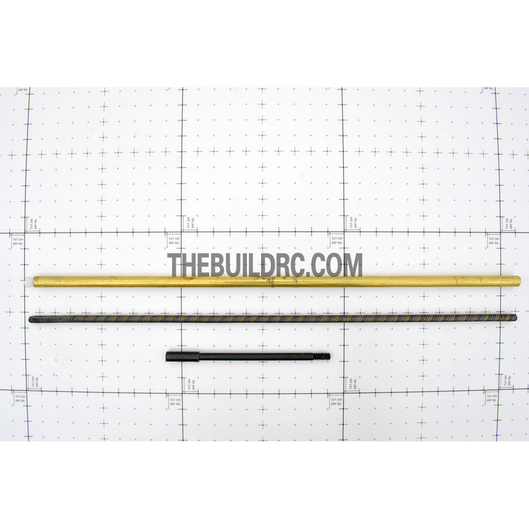 RC Boat Φ4.76 x 300mm Metal Flex-shaft Drive Cable + 300mm Copper Outside Tube + 100mm Drive Shaft