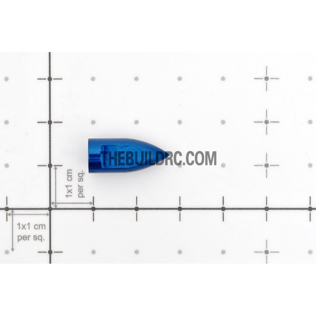 Φ3.2 x  Φ7.8 x L18mm RC Boat Aluminum Cylindrical Cone Nut - Blue