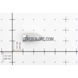 Φ3.2 x  Φ7.8 x L18mm RC Boat Aluminum Cylindrical Cone Nut - Silver